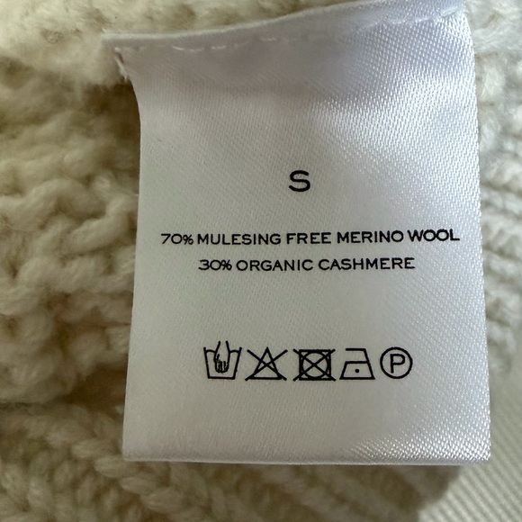 🧶Almada Label 🧶 SOLD OUT • Naia Cable Knit Sweater • cream • S - Picture 8 of 13